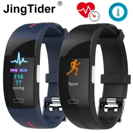 Wristbands P3A Thermometer PPG ECG HRV BMP Breath Rate Smart Bracelet Watch Blood Pressure Measurement Wristband Fitness Activity Tracker