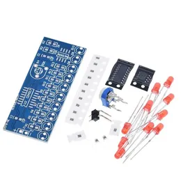 مجموعات إلكترونيات ذكية NE555+CD4017 Light Water Flowing LED MODULE DIY KIT تعلم المبادئ الإلكترونية ، مختبر الأطفال. لتجارب مختبر الأطفال