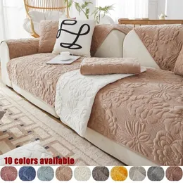 Coperture per sedie divano jacquard floreale per soggiorno ad addensare peluche inverno asciugamano anticello a forma di pets di divano per bambini