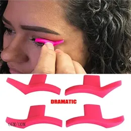 Ny 1Pair Cat Eye Eyeliner Stamp Eyeshadow Cosmetic Lätt att makeup Wing Style Tools Eye Liner Stamping Stencil Tools