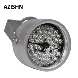 قفازات Azishn CCTV LEDS 48ir إضاءة الضوء IR الأشعة تحت الحمراء الرؤية الليلية المعادن مقاومة للماء مملأ ضوء الكاميرا CCTV مراقبة