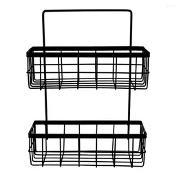 Küche Aufbewahrung 1 Set Badewaschbecken Racks Rack Ablassregal (schwarz)