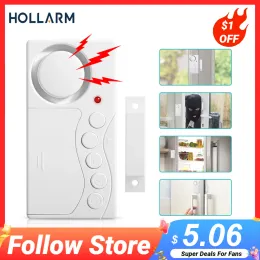 Cameras Hollarm Door Opening Sensor Wireless Time Delay Door Alarm Antitheft Door Window Security Alarm Refrigerator Alarm Door Sensor