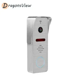 Intercom Dragonsview drzwi wideo Telefon Kamera do drzwi 1200TVL Nocna wizja IP65 Wodoodporna 120 ° Outdoor Call Panel do interkomu wideo