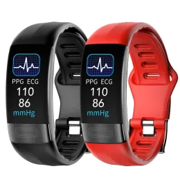 Pulseiras ECG+PPG Smart Bracelet Temperatura Corporal Pressão arterial Frequência cardíaca Monitor Smart Band Band Sport Sport Smart Wrist Watch Watch