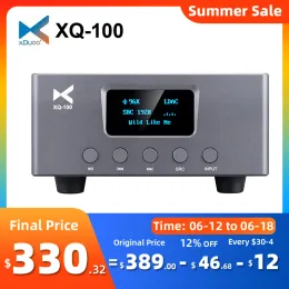 Equipaggiamento XDUOO XQ100 XQ100 Bluetooth5.0 Convertitore Audio Ricevitore Convertitore completo Dual ES9038Q2M CSR8675 BT Chip Full BT Supporto