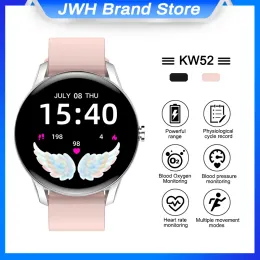 Orologio 2022 Nuovo KW52 Smart Watch Support Monitor cardiaco Monitoraggio del sonno Previsione meteo Smartwatch da gioco per le donne