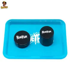 HoneyPuff Tabacco Fumando Kit Combo Plástico Rolling Bandeja Metal Smoking Herb Grinder para tabaco de contêiner de armazenamento de metal AC3425517