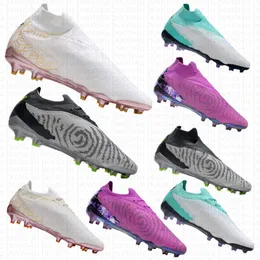 رجال للبالغين العلامة التجارية عالية أعلى قلة على Phantom GX Elite DF Link FG Soccer Shoes مقاومة للماء في الهواء الطلق الطين الطين كرة القدم أحذية رياضية الأحذية الرياضية الأحذية الرياضية