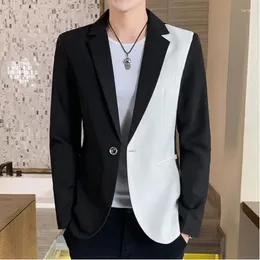 Abiti da uomo 2024 giacca da piccolo abito da uomo versioni coreane con gradiente sottile colore barbiere cappotto notturno blazer blazer s-3xl