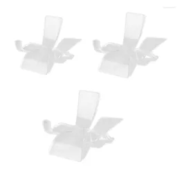 Caschetti per gioielli sedia da sedia da roccia standard rastrellino acrilico per supporto minerale Clear Wavs Stands Piedistal