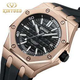 30 KINYUED Fully Automatic Calendar Night Light Waterproof Fashion Men's Mechanical Watch 10