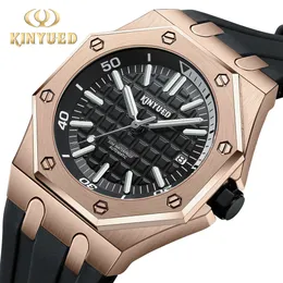 30 Kinyued W pełni automatyczny kalendarz Nocny Waterproof Waterproof Fashion Men Mechanical Watch 10