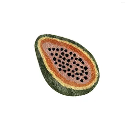 Carpets Papaya Shape Mat Absorbent Non Slip At The Door Of Bathroom Household Entry Imitation