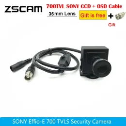 Intercom Sony CCD Effioe Chip 700TVL 25mm/35mm Metal Lens Mini CCTV Yüksek Çözünürlüklü Kamera Kablolu Araba Solma/Tekne OSD Cam