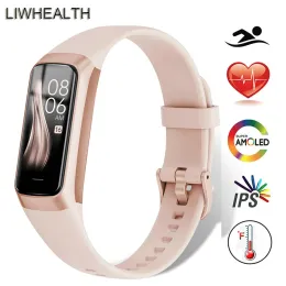 Watches 2022 AMOLED Color Women Smart Watch Wristband Heart Rate Health Fitness Men Reloj Sports for Xiaomi Honor iOS PK MI Band 6 7 Inte