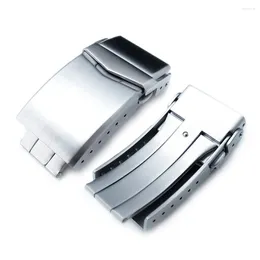 시계 밴드 18mm 20mm 22mm Stainless Steel Band Buckle Strap Clasp Double Lock 버튼 유령 다이빙 다이버 버클