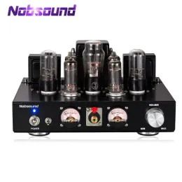 Amplificatore nobsound fatto a mano HIFI 6p1 Tubo vuoto Amplificatore integrato stereo single Amplificatore di cuffie single per cuffie Black 12w + 12W