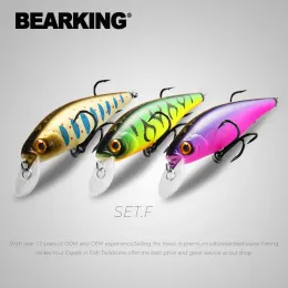 Lures Bearing Squad Minnow 3st per uppsättning 95mm 14,8G 65mm 6G Wobbler fiske lockar konstgjort hårt bete djup 0,91,5 m jerkbaits bas