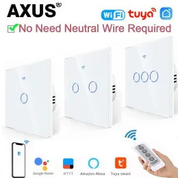 Campanello axus eu wifi switch light switch touch switch rf433 Nessun filo neutro Smart Home Life Tuya App Control Support Alexa Google Home