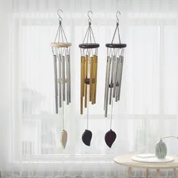 Dekorative Figuren 6 Röhrchen Einfache handgefertigte Kapelle Bells Home Decor Aluminium Ornament Wind Chime Handwerks Geschenk Anhänger