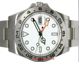 Luksusowy zegarek wysokiej jakości 42 mm Explorer II 21657077210 Nierdzewna Biała Dialasia 2813 Ruch Mechaniczne automatyczne zegarki męskie B2457136
