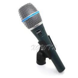 Mikrofonlar Beta87a Supercardioid Vokal Dinamik Mikrofon Beta 87A 87 Karaoke Şarkı Söyleyen Mikrofon için Parlak Şerek Sesli Bir Mike