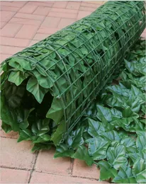 3 Meter künstliche Boxholz -Hedge -Privatsphäre Ivy Zaun Outdoor Gartenladen Dekorative Plastikschlangenplatten Pflanzen 8741686