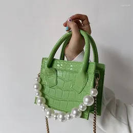 Bag Pearl Super Mini Tote 2024 Spring Fashion Высококачественная кожаная кожаная дизайнерская дизайнерская дизайнерская банка Messenger