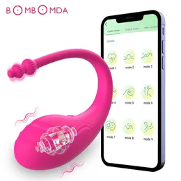 Drahtlose Bluetooth -App Vibrator weibliche tragbare Bullet Egitoris Stimulator G Spot Massager Sexspielzeug für Frauen Erwachsene Höschen 240320