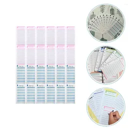 Gift Wrap 24PCS Cash Budget Sheets Expense Tracking Consumption Cards