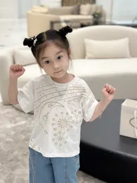 Fashion kids T-shirts summer baby girls cotton top clothing Children girl Short Sleeve tees stars Clothes