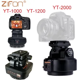 Monopods Zifon YT2000 AI Yüz Track YT1200 Döndürme Panoramik Uzaktan Kumanda Til Tilt Motorlu Tripod Elektrik Kafası Telefon Kameraları