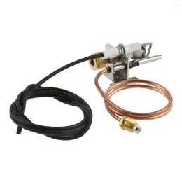 Tools Replace Propane Gas Pilot Burner Assembely Thermocouple & Tubing& Spark Ignitor Brass Wire For Henny Penny Rheem LP Water Heater