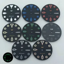 KITS NUOVA elemento orologio da orologio 28,5 mm Verde luminoso NH35 quadrante per NH35 NH36 Movimento SKX007 Facce di orologi a doppio calendario per gli accessori per uomini