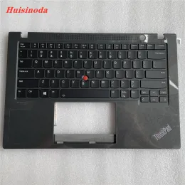 Kort Ny original bärbar dator för Lenovo ThinkPad T14S Gen 2 Palmrest C Cover Wwan Border Shell With US Backlight Keyboard 1Set 5M11A37557