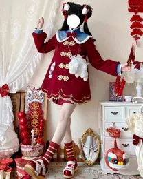 Jackets femininos Coalfell Woolen Coat JK Uniform Spring Festival Spring Ano de Natal Hapfended Red Tweed Jacket Autumn and Winter Women