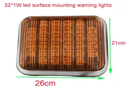 High quality 32W Led car surface mounting strobe emergency lightsambulance warning lightsfire truck warning lightwaterproof2pc1873924