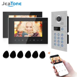 Дверные звонки jeatone 7 -дюймовый видео -дверной системы.