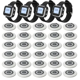 Accessories JINGLE BELLS 30 Calling Buttons 4 Watch Pager Receiver Wireless Service Call Bells Restaurant Guest Calling Systems