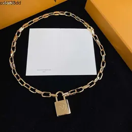 Designer Cuban Necklace Fashion Stainless Steel Pendant Necklaces For Men Lock Couple Jewelry