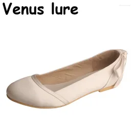 Casual Shoes Lure Women Flat Bridal Closed Toe Ivory Wedding Big Size