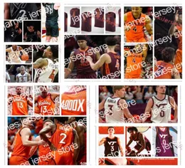 Koszykówka uniwersytecka nosi Virginia Tech Hokies Mens Youth Custom Sched Basketball Jerseys Grant Basile Darren Buchanan Jr John 3170884