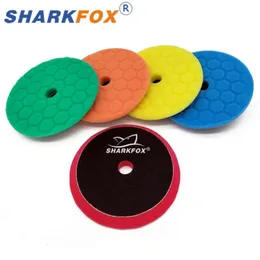 5 Inch Germany Polishing Pads Auto Car Sponge Hexagon Foam Buffing Pad Car Body Polish Pad For DA/RO/GA Car Buffer Polisher 240321