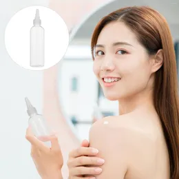 Storage Bottles 20pcs Pointed Mouth Bottle 120ml Refillable Squeeze Lotion Applicator Multipurpose With Caps