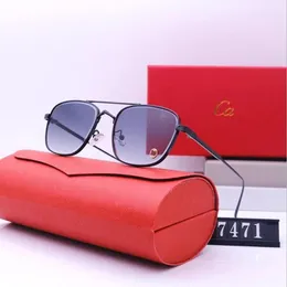Designer Carttier Männer Frauen Brille Marke Sieben Berufung Siebziger Tempel Sonnenbrille Fashion Classic Leopard UV400 Goggle mit Box Frame Travel Beach Factory