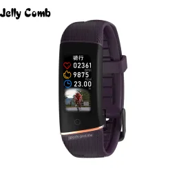 시계 Jelly Comb Men Sport Smart Bracelet Fitness Track 심박수 모니터 스마트 밴드 방수 IP67 Smartband 여성은 iOS를위한 시계