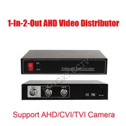 System HD 1 in 2 Out AHD CVI TVI BNC Video Distributor Amplifier 1Ch to 2CH Flitter for CCTV Security Camera DVR System