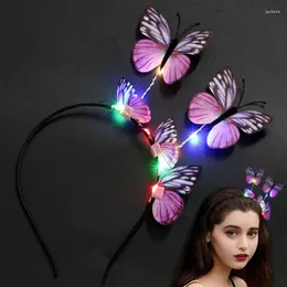 Partydekoration Mode leuchtende bunte Lichter Schmetterling Stirnband Schöne kreative Dekor -Lieferungen
