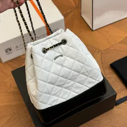 French Classic Gabrielle Women Designer Crossbody Bag Fashion Double Letter Genuine Leather Shoulders Bag High Quality Gold Chain Quilted Black White Handbag